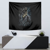 Skull Tapestry Musician Of Death - Wonder Print Shop