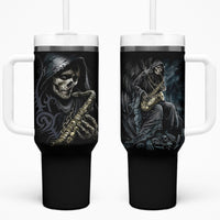 Skull Tumbler With Handle Musician Of Death - Wonder Print Shop