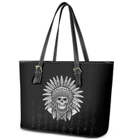 Skull Leather Tote Bag Chief Skeleton - Wonder Print Shop