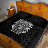 Skull Quilt Bed Set Chief Skeleton - Wonder Print Shop