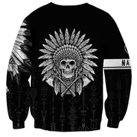 Skull Sweatshirt Chief Skeleton - Wonder Print Shop