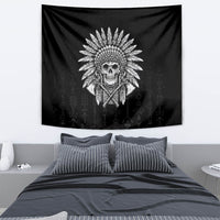 Skull Tapestry Chief Skeleton - Wonder Print Shop