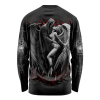 Skull Long Sleeve Shirt Death Angel In Love - Wonder Print Shop