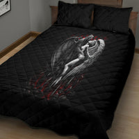 Skull Quilt Bed Set Death Angel In Love - Wonder Print Shop
