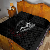 Skull Quilt Bed Set Death Angel In Love - Wonder Print Shop