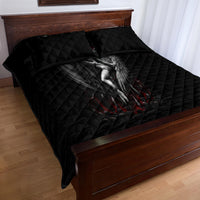 Skull Quilt Bed Set Death Angel In Love - Wonder Print Shop