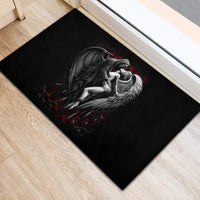 Skull Rubber Doormat Death Angel In Love - Wonder Print Shop