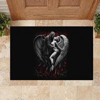 Skull Rubber Doormat Death Angel In Love - Wonder Print Shop