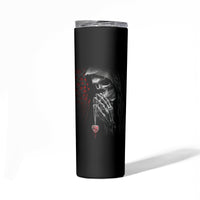 Skull Skinny Tumbler Death Angel In Love - Wonder Print Shop