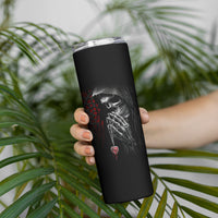 Skull Skinny Tumbler Death Angel In Love - Wonder Print Shop