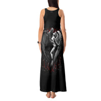 Skull Tank Maxi Dress Death Angel In Love - Wonder Print Shop
