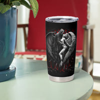 Skull Tumbler Cup Death Angel In Love - Wonder Print Shop