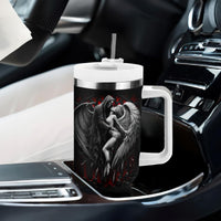 Skull Tumbler With Handle Death Angel In Love - Wonder Print Shop