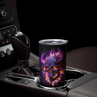 Skull Tumbler Cup Purple Skull Fire - Wonder Print Shop