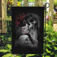 Skull Garden Flag Death Angel And Da de Muertos Girl - Wonder Print Shop