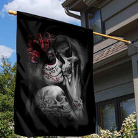 Skull Garden Flag Death Angel And Da de Muertos Girl - Wonder Print Shop