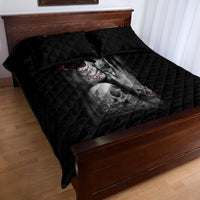 Skull Quilt Bed Set Death Angel And Da de Muertos Girl - Wonder Print Shop