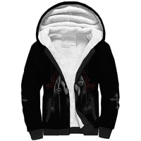 Skull Sherpa Hoodie Death Angel And Da de Muertos Girl - Wonder Print Shop