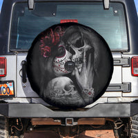 Skull Spare Tire Cover Death Angel And Da de Muertos Girl - Wonder Print Shop