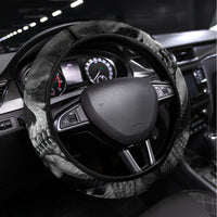 Skull Steering Wheel Cover Death Angel And Da de Muertos Girl - Wonder Print Shop