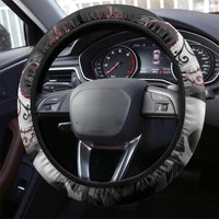 Skull Steering Wheel Cover Death Angel And Da de Muertos Girl - Wonder Print Shop
