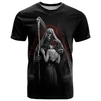 Skull T Shirt Death Angel And Da de Muertos Girl - Wonder Print Shop