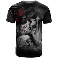 Skull T Shirt Death Angel And Da de Muertos Girl - Wonder Print Shop