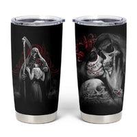 Skull Tumbler Cup Death Angel And Da de Muertos Girl - Wonder Print Shop