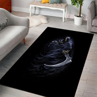 Skull Area Rug Purple Death Reaper - Wonder Print Shop