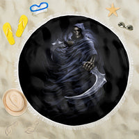 Skull Beach Blanket Purple Death Reaper - Wonder Print Shop
