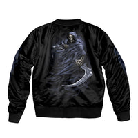 Skull Bomber Jacket Purple Death Reaper - Wonder Print Shop
