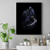Skull Canvas Wall Art Purple Death Reaper - Wonder Print Shop