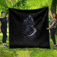 Skull Quilt Purple Death Reaper - Wonder Print Shop