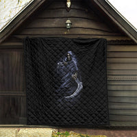 Skull Quilt Purple Death Reaper - Wonder Print Shop