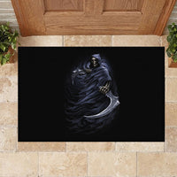 Skull Rubber Doormat Purple Death Reaper - Wonder Print Shop