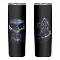 Skull Skinny Tumbler Purple Death Reaper - Wonder Print Shop