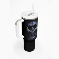 Skull Tumbler With Handle Purple Death Reaper - Wonder Print Shop