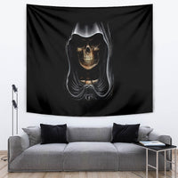 Skull Tapestry Double Skull And Death Angel - Wonder Print Shop
