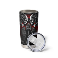 Skull Tumbler Cup Double Skull And Death Angel - Wonder Print Shop