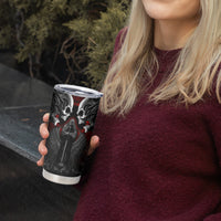 Skull Tumbler Cup Double Skull And Death Angel - Wonder Print Shop