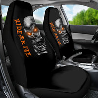 Skull Car Seat Cover Ride Or Die - Wonder Print Shop