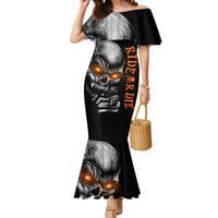 Skull Mermaid Dress Ride Or Die - Wonder Print Shop