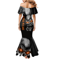 Skull Mermaid Dress Ride Or Die - Wonder Print Shop