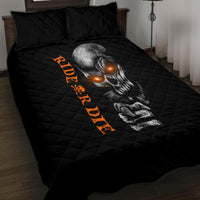 Skull Quilt Bed Set Ride Or Die - Wonder Print Shop
