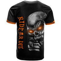 Skull T Shirt Ride Or Die - Wonder Print Shop