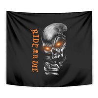 Skull Tapestry Ride Or Die - Wonder Print Shop