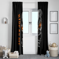 Skull Window Curtain Ride Or Die - Wonder Print Shop