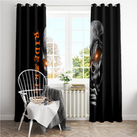 Skull Window Curtain Ride Or Die - Wonder Print Shop