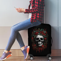 Skull Luggage Cover Red Rose - Wonder Print Shop