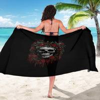 Skull Sarong Red Rose - Wonder Print Shop